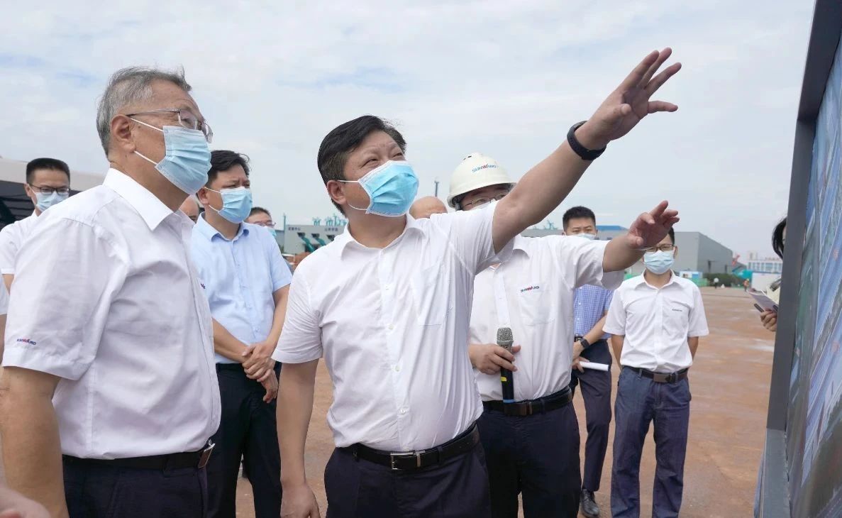 长沙县委书记付旭明调研55世纪智能