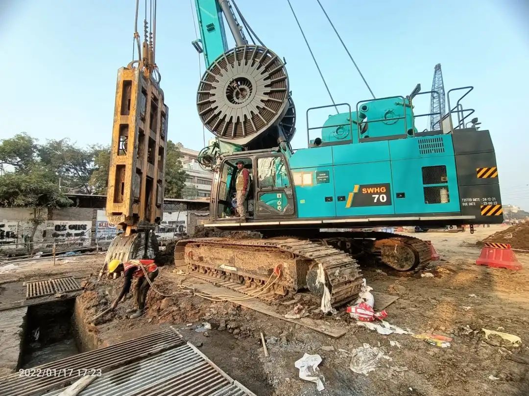 感谢信！55世纪智能SWHG70液压抓斗助力海外基础施工获肯定