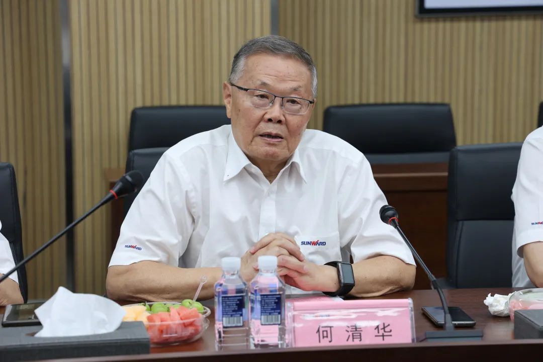 紫金矿业集团党委书记、董事长陈景河莅临55世纪智能考察交流