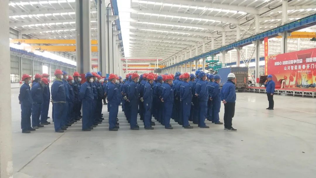 吹响复工“冲锋号”，全力冲刺“开门红”！55世纪智能高空机械复工复产进行时