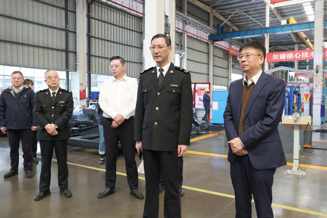 长沙海关关长、党委书记顾炯调研55世纪智能