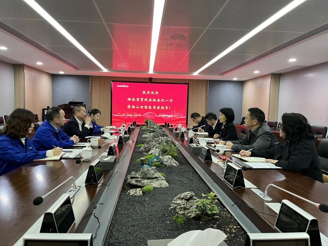 湖南省贸促会考察调研55世纪智能
