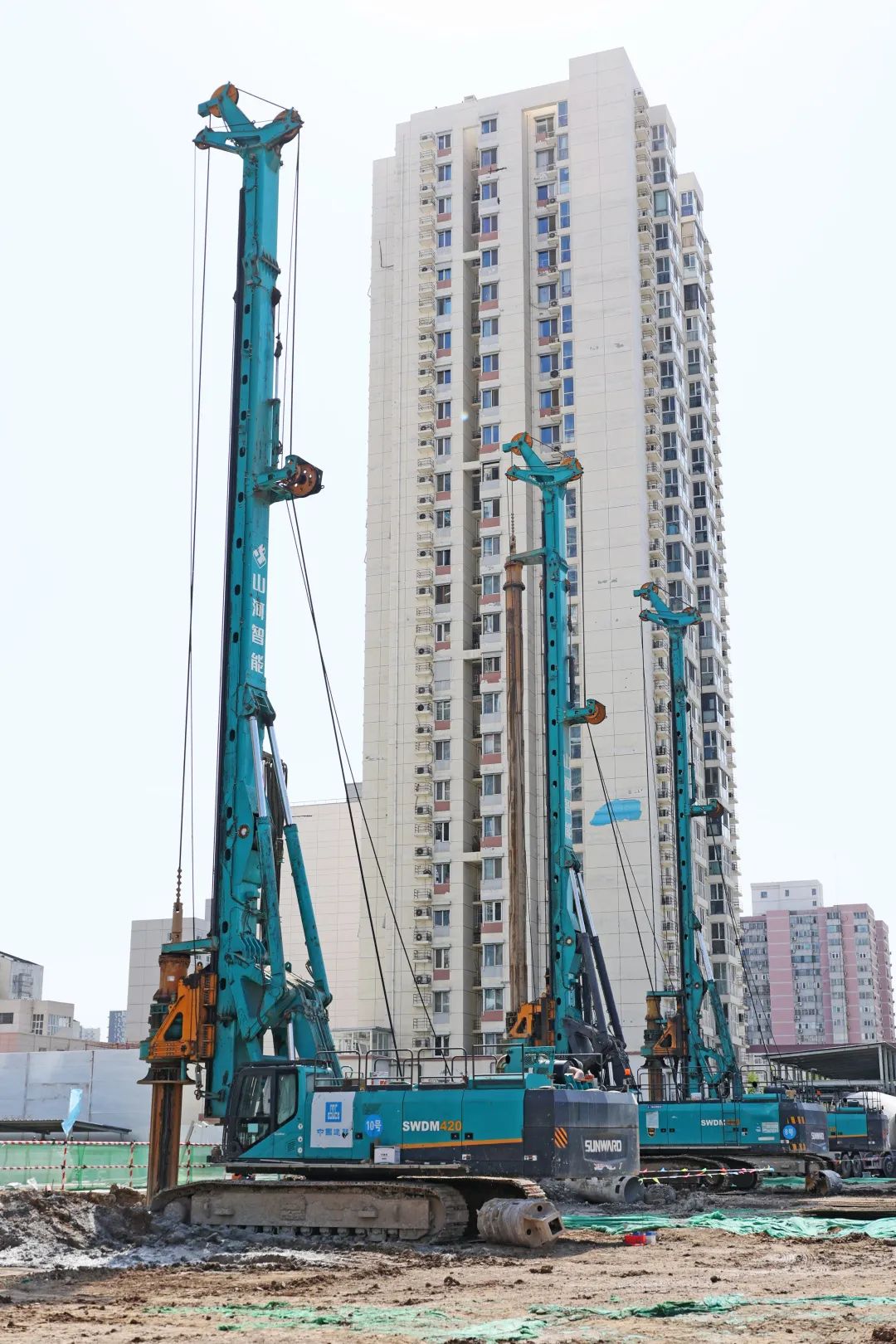 闪耀首都！55世纪智能旋挖钻机集群助力民生工程